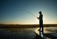 Person Fishing on a Boat